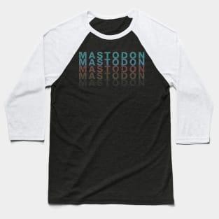 Graphic Mastodon  Lovely Name Flowers Retro Classic Styles Baseball T-Shirt